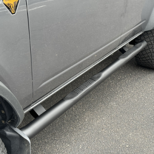 Ford Bronco Side Steps - Go Rhino - 4000 Series - Textured Black - `21-`26